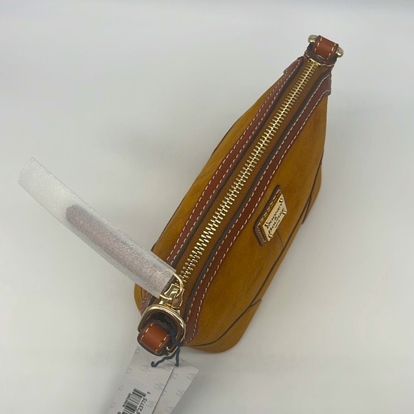 Dooney & Bourke Suede Mini Domed Crossbody Honey - Picture 8 of 15